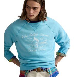 Polo Ralph Lauren Men’s NWT Large Surf Blue Vintage Fit Sweatshirt